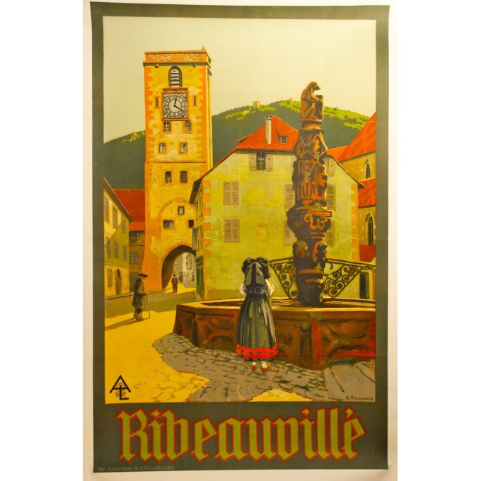 Ribeauville affiche signée par Troussard