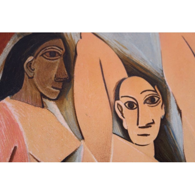 Vintage poster from 1953 from the exhibition on cubism from 1907 to 1914, Paris museum - view 4