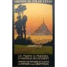 Vintage poster of Le Mont Saint Michel France -1920 - Signed by Constant Duval