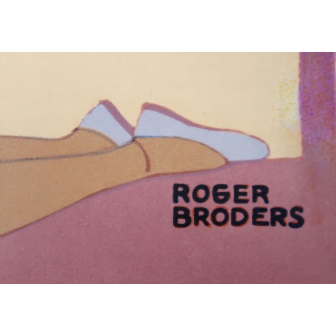 Affiche ancienne de voyage de Roger Broders 1928 - Antibes - vue 4