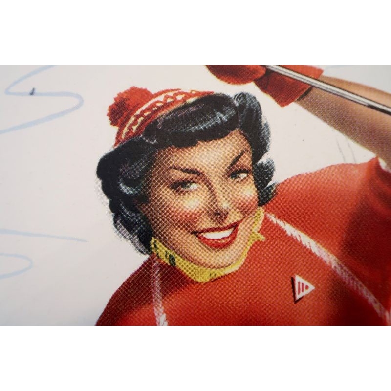 Affiche ancienne de voyage et publicité Limone Piemonte station de ski Italie - 1960 - Bertello - 69 x 98 cm - Vue 4