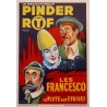 Vintage advertising poster for the Pinder circus - 1960 - Grinsson - Les Francesco - 17.7 by 25.2 inches