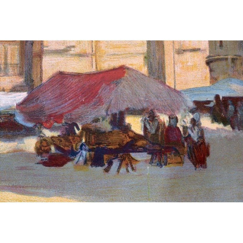 Vintage french tourism poster Sens - Henri Montassier - 1920 - 29.5 by 41.7 inches - View 4