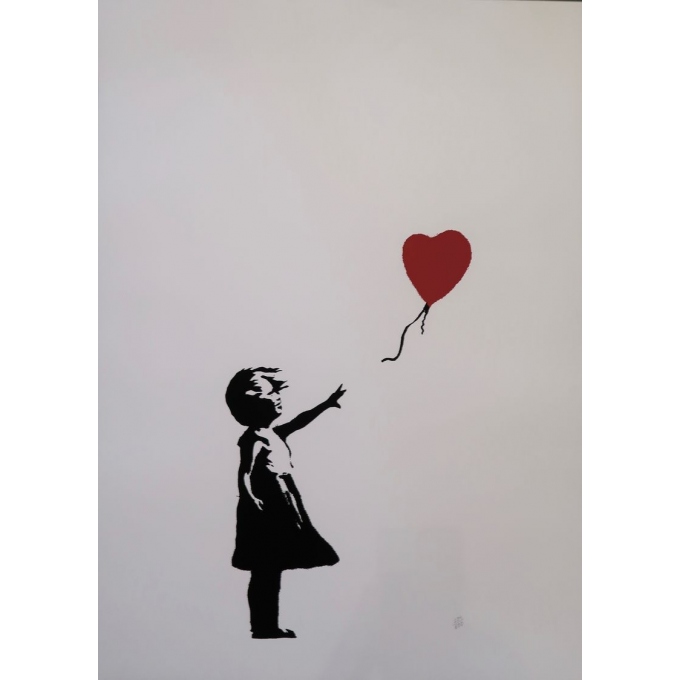 D'après Banksy - contemporary silkscreen - 19.3 by 26 inches