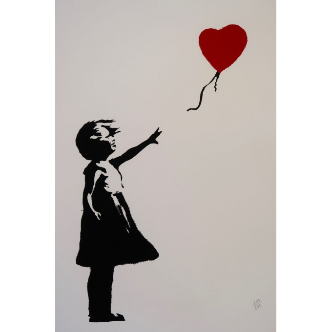D'après Banksy 194/600 - Sérigraphie contemporaine - 49 par 66 cm - Vue 2