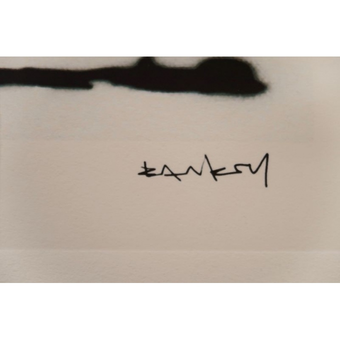 D'après Banksy 27/150 - Sérigraphie contemporaine - 50 par 66 cm - Vue 2