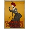 Affiche ancienne publicitaire - Leonetto Cappiello - 1902 - Champagne De Rochegré - 141 par 100 cm.