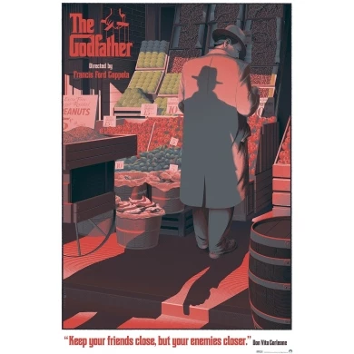 THE GODFATHER - Sérigraphie de Laurent Durieux. Elbé Paris.