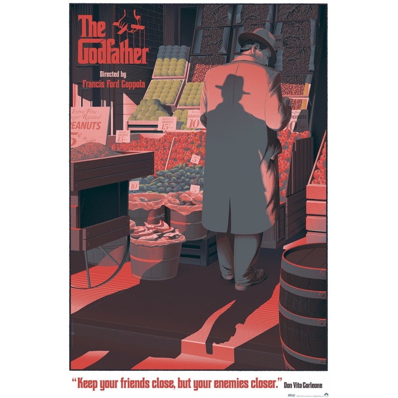 THE GODFATHER - Sérigraphie de Laurent Durieux. Elbé Paris. THE GODFATHER - Sérigraphie de Laurent Durieux. Elbé Paris.