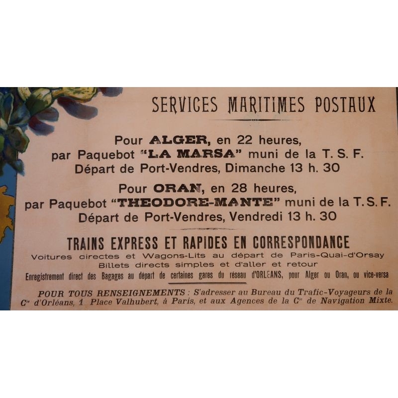 Original vintage poster - José Silbert - 1910 - Palerme - Moullot Marseille (France) - 42.5 by 30.3inches - View 4