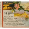 affiche ancienne de voyage rails - 1898 - Malemherbe - Chemins de Fer de l'Etat Bain de mer de l'océan - 120 par 82.5 cm - Vue 2