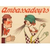 Affiche ancienne publicitaire - 1920 - Ambassadeurs - A.Barrère - 118 par 80 cm - Vue 4