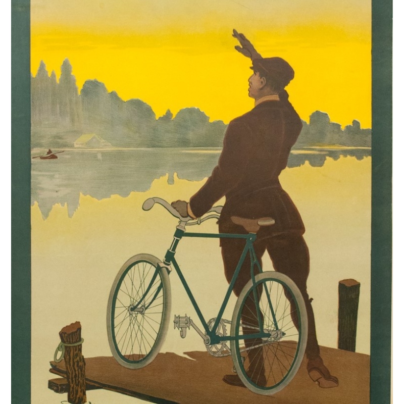 Vintage advertising poster cycles Griffon - 1900 - Thor - 45.87 by 30.31 inches - view 2