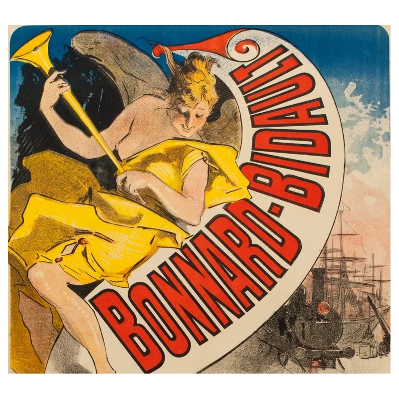 Vintage advertising poster - Jules Cherret - 1887 - Bonnard-Bidault - 48.43 by 34.45 inches - View 2