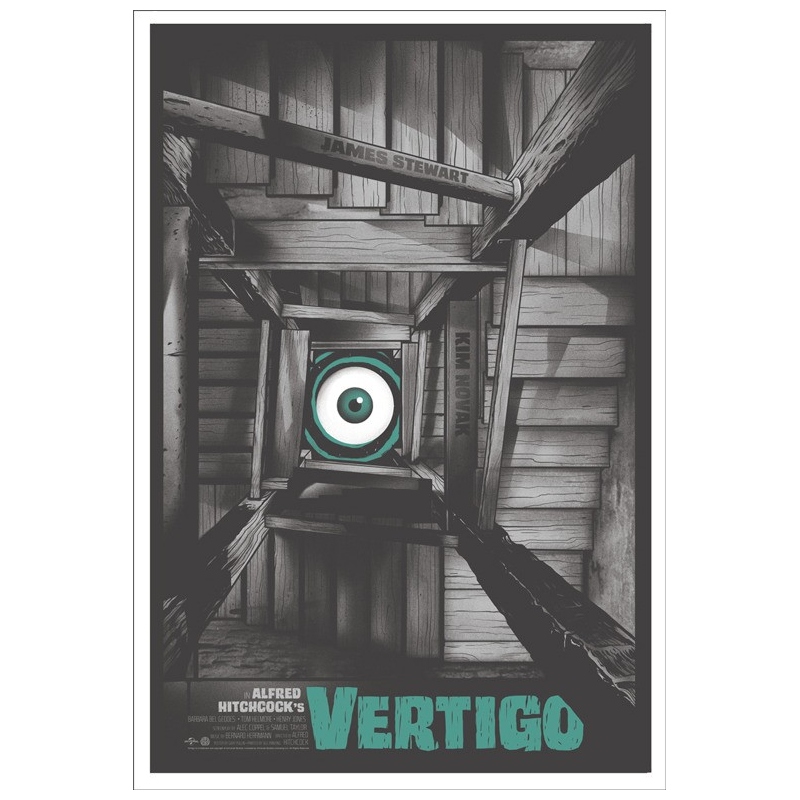 Movie poster VERTIGO - Gary Pullin. Elbé Paris.