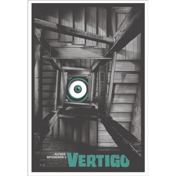 Movie poster VERTIGO - Gary Pullin. Elbé Paris.