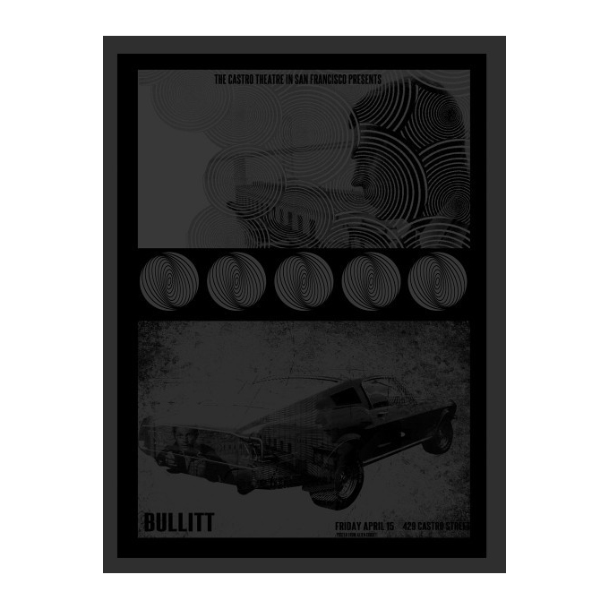 Poster of BULLIT - David O'Daniel poster in serigraph signed and numbered. Elbé Paris. Poster of BULLIT - David O'Daniel poster in serigraph signed and numbered. Elbé Paris.