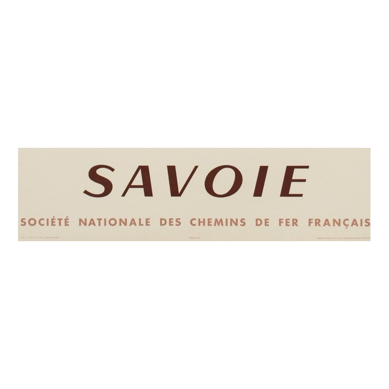 Affiche ancienne de voyage - SNCF - Fontanarosa - Savoie - 99 par 62 cm - Vue 3