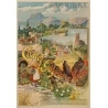 Affiche ancienne de voyage - Tanconville - Chatel Guyon les Bains - 1898 - 108 par 74 cm