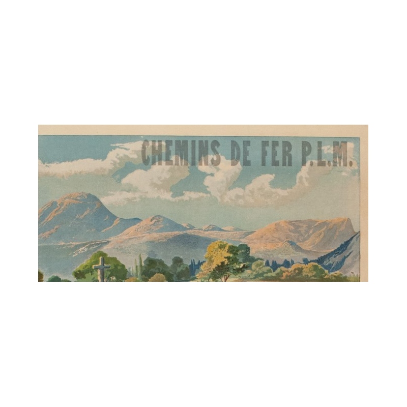 Affiche ancienne de voyage - Tanconville - Chatel Guyon les Bains - 1898 - 108 par 74 cm - Vue 2