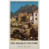 Affiche ancienne de voyage - The Basque Country - Rolland Oudot - 1968 - 99.5 par 62 cm