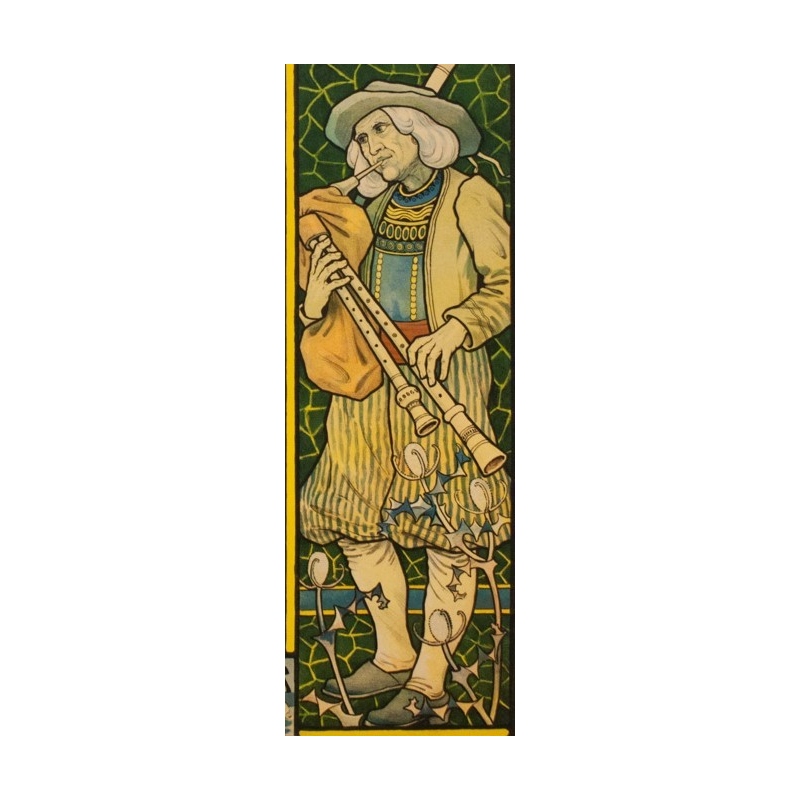 Affiche ancienne de voyage - Paul Berthon - 1897 - Chemins de fer de l'ouest - normandie bretagne - 110.5 par 81 cm - Vue 5