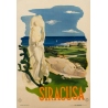 Affiche ancienne de voyage - Siracusa - 1950 - 98 par 67 cm