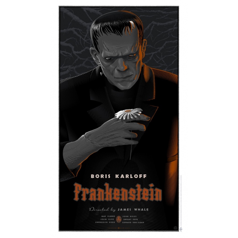 Original poster of FRANKENSTEIN by Laurent Durieux. Elbé Paris. Original poster of FRANKENSTEIN by Laurent Durieux. Elbé Paris.