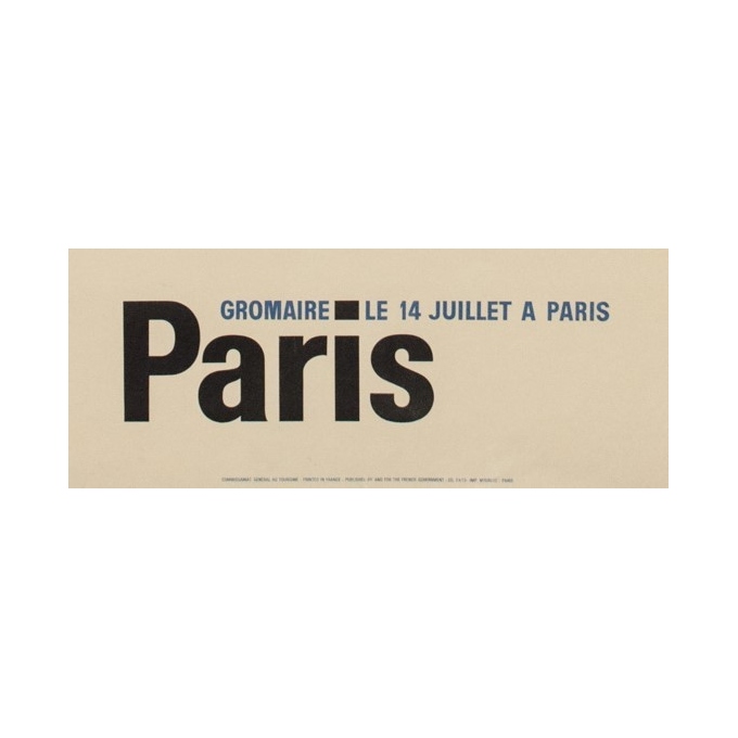 Vintage poster of show - Gromaire - 1956 - 14th july in Paris - 38.19 by 24.02 inches - view 3 Vintage poster of show - Gromaire - 1956 - 14th july in Paris - 38.19 by 24.02 inches - view 3