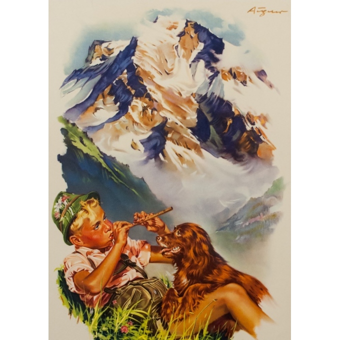 Vintage travel poster - André Gérand - 1960 - Austria - 37.40 by 25.20 inches - View 2