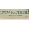 Affiche ancienne de voyage PLM - Montagus - Le Vigan des Cévennes - 1925 - 100 par 62 cm - Vue 3