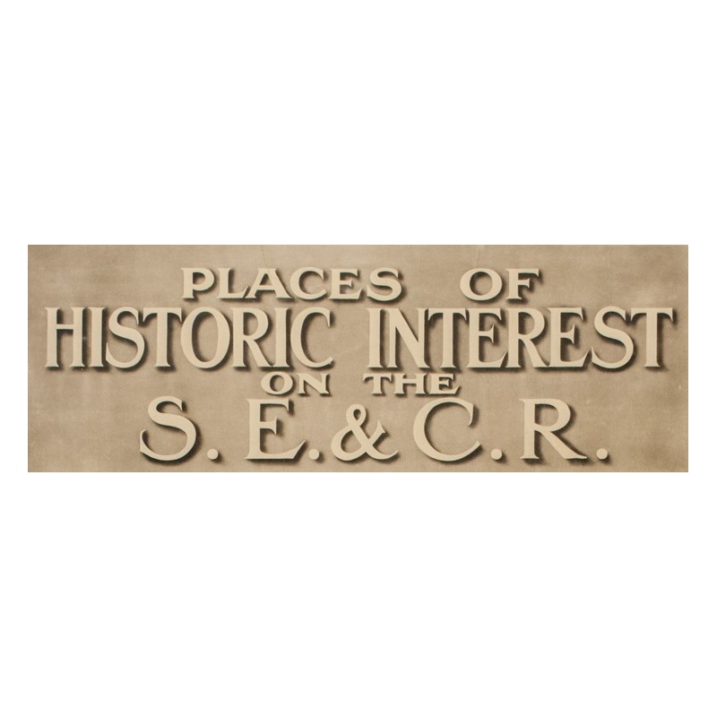 Affiche ancienne de voyage - Cathédrale de Canterbury - 1912 - 101 par 63 cm  - Vue 2