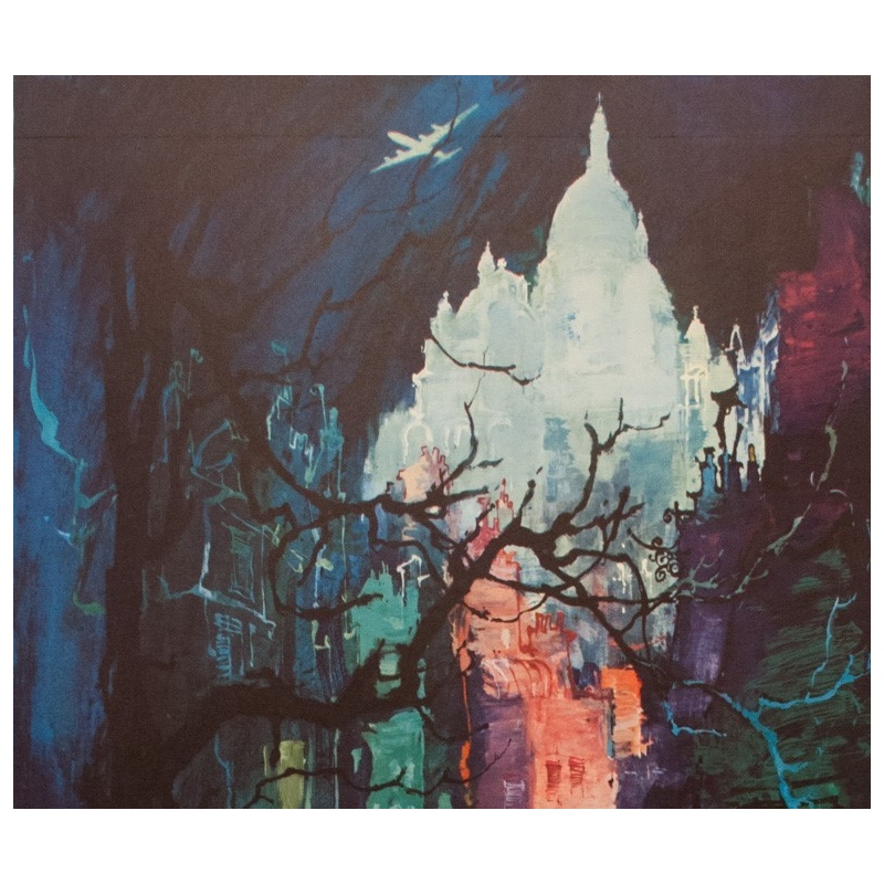 Affiche ancienne de voyage - Paris by SAS - Nielsen - 1965 - 101.5 par 62 cm - Vue 2