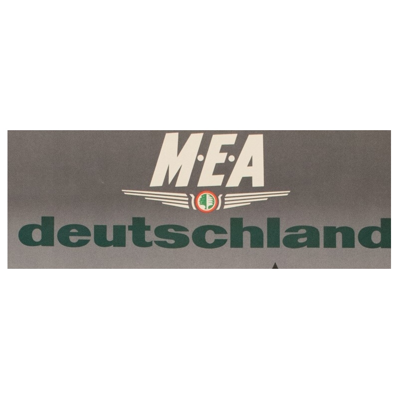 Original travel poster - MEA - Deutschland - Auriac - 1960 - 31.50 by 20.87 inches - View 2