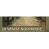 Affiche ancienne de voyage - Charles Hallaut - La Venise Normande - 106 par 74 cm - Vue 4