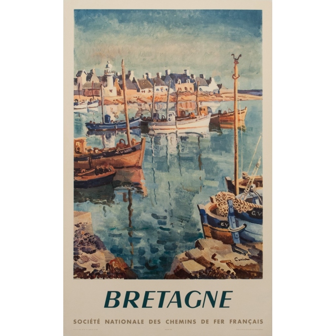 Vintage poster SNCF - Bretagne - Ceria - 1957 - 39.37 by 24.41 inches