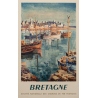 Affiche ancienne SNCF - Vretagne - Ceria - 1957 - 100 par 62 cm