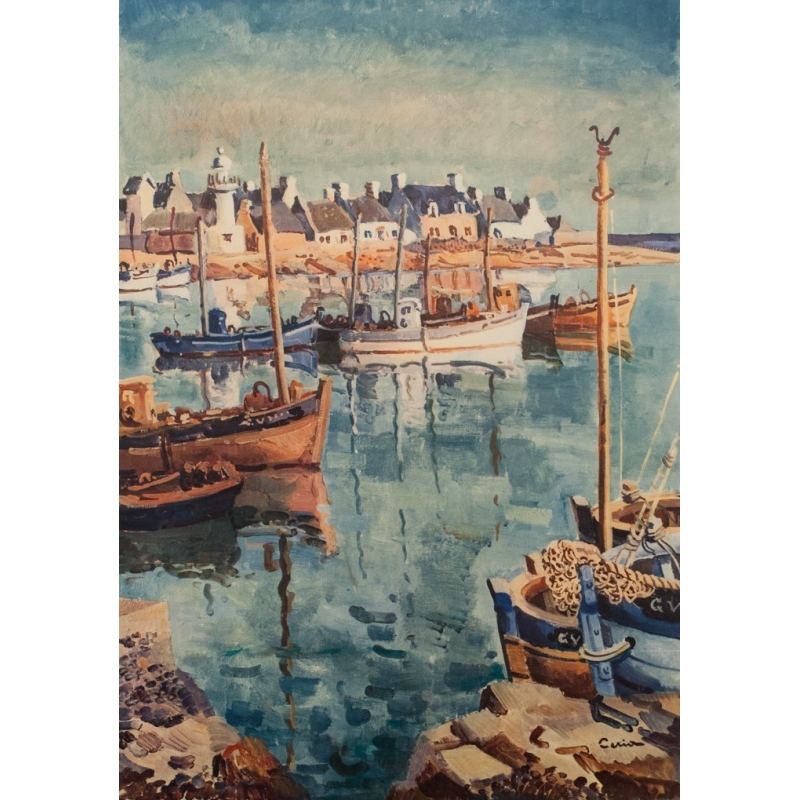 Affiche ancienne SNCF - Bretagne - Ceria - 1957 - 100 par 62 cm - Vue 2