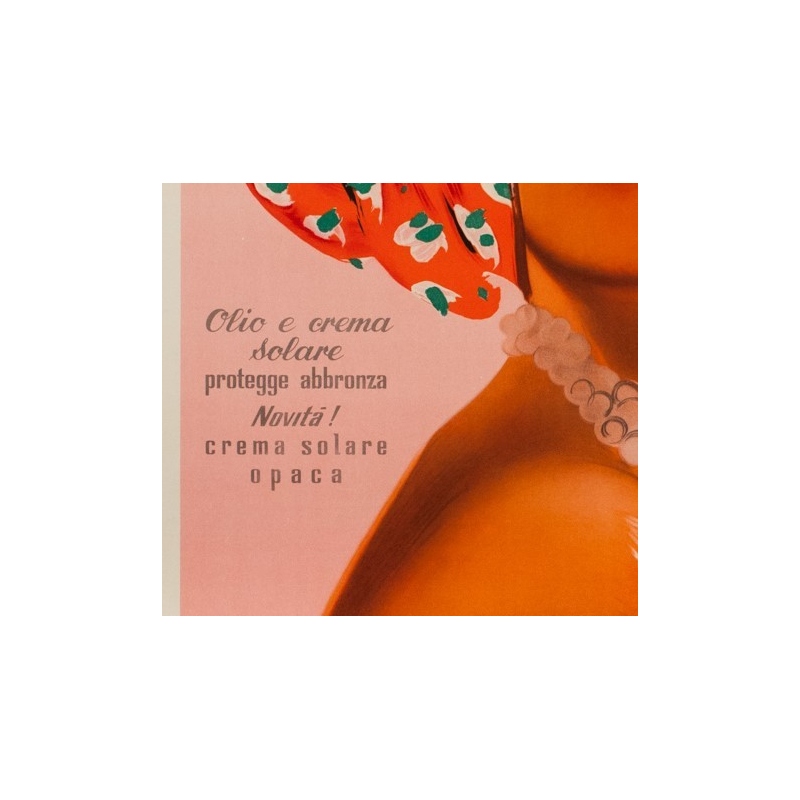 Vintage advertising poster of Glaser 1960 - Sunscreen Bi-oro - view 4