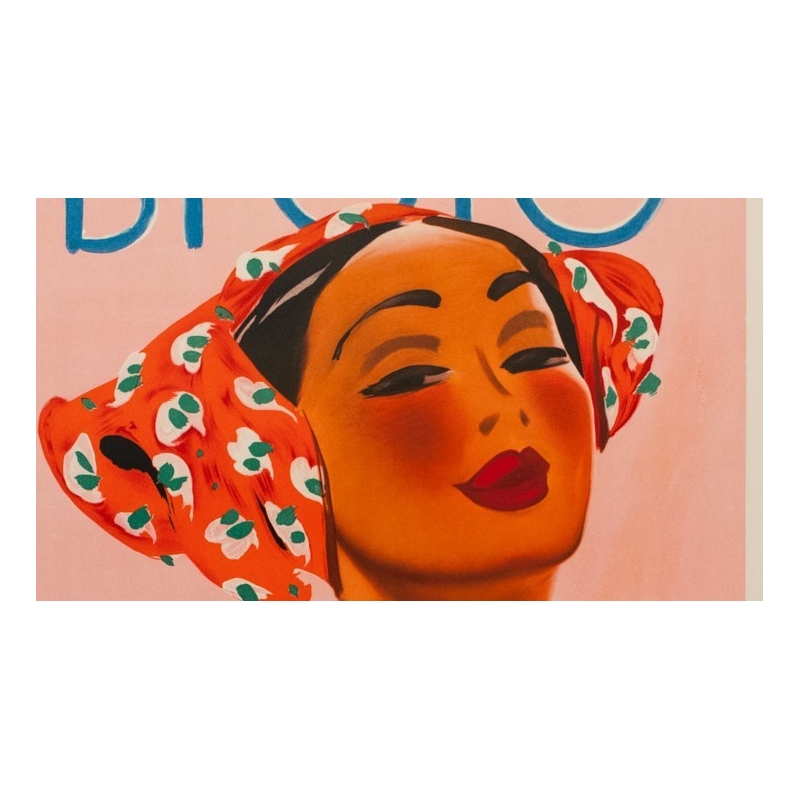 Vintage advertising poster of Glaser 1960 - Sunscreen Bi-oro - View 5