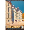 Vintage travel poster - René Roussel - 1935 - Cheverny France - 39.37 by 24.61 inches