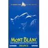 Affiche ancienne de voyage - Y.Laty - Ca 1960 - Mont Blanc - 97.5 par 63 cm