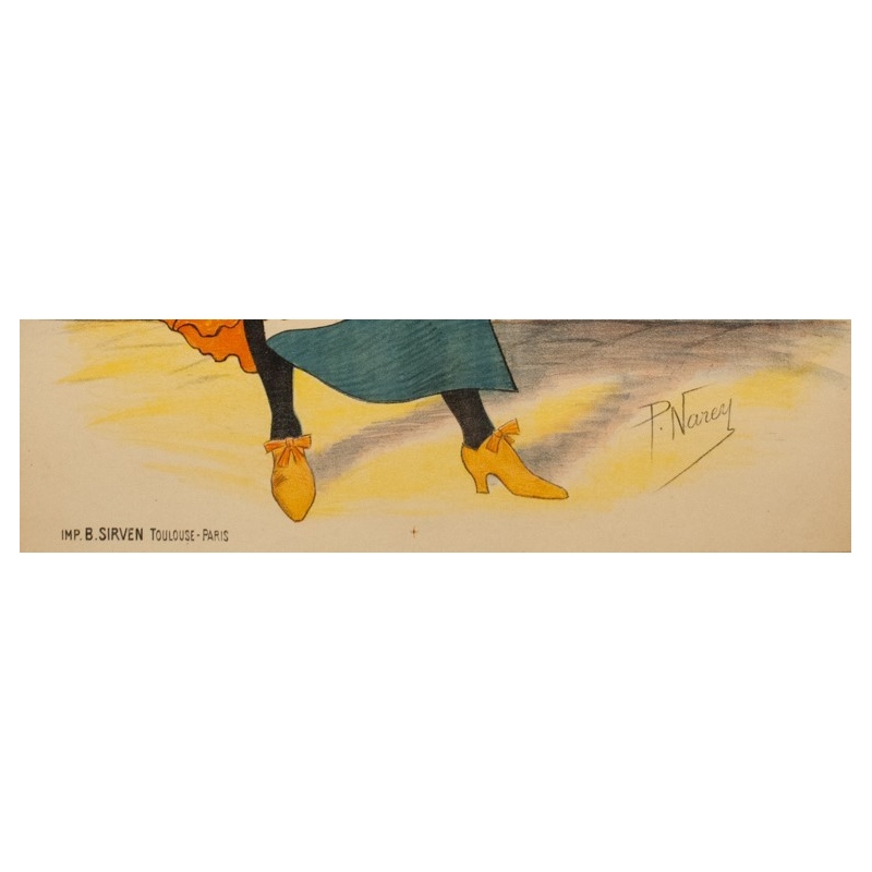 Affiche ancienne de publicité - P.Narey - 1900 - Champagne Deutz & Geldermann - 106 par 75 cm - Vue 3