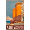 Affiche ancienne de voyage - Hugo d'Alési - 1900 - Italie Naples - 101 par 76 cm