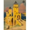 Vintage travel poster - Hallo - 1928 - Cahors France - 40.9 by 26.8 inches - View 3
