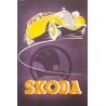Affiche ancienne de publicité - Kar - 1930 - Skoda - 93 par 61.5 cm