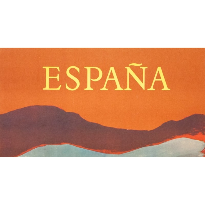 Affiche ancienne de voyage - Villemot - 1959 - España - 100 par 62 cm - Vue 2