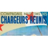 Vintage travel poster - Rémon - 1950 - Compagnie maritime des chargeurs réunis - 39.4 by 24.4 inches - view 2