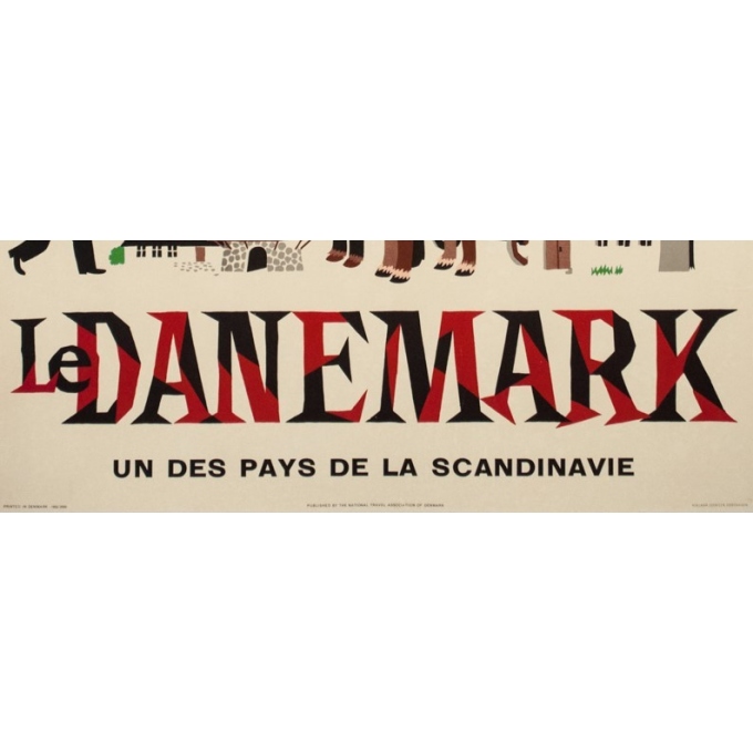 Vintage travel poster - Laus laum - 1952 - Danemark pays des nuits claires - 39.4 by 24.6 inches - View 3 Vintage travel poster - Laus laum - 1952 - Danemark pays des nuits claires - 39.4 by 24.6 inches - View 3