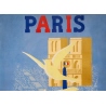 Affiche ancienne de voyage - Paul Colin - 1946 - Paris - 98 par 61 cm - 2